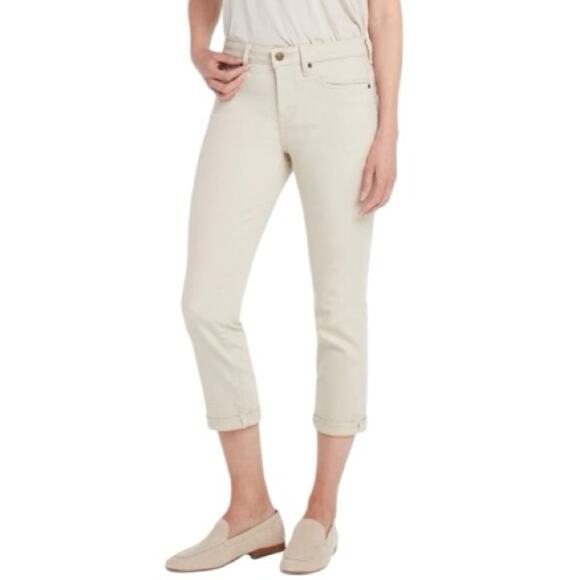 NYDJ Beige/Tan Chloe Skinny Capri Jeans Size 10 - Picture 1 of 5